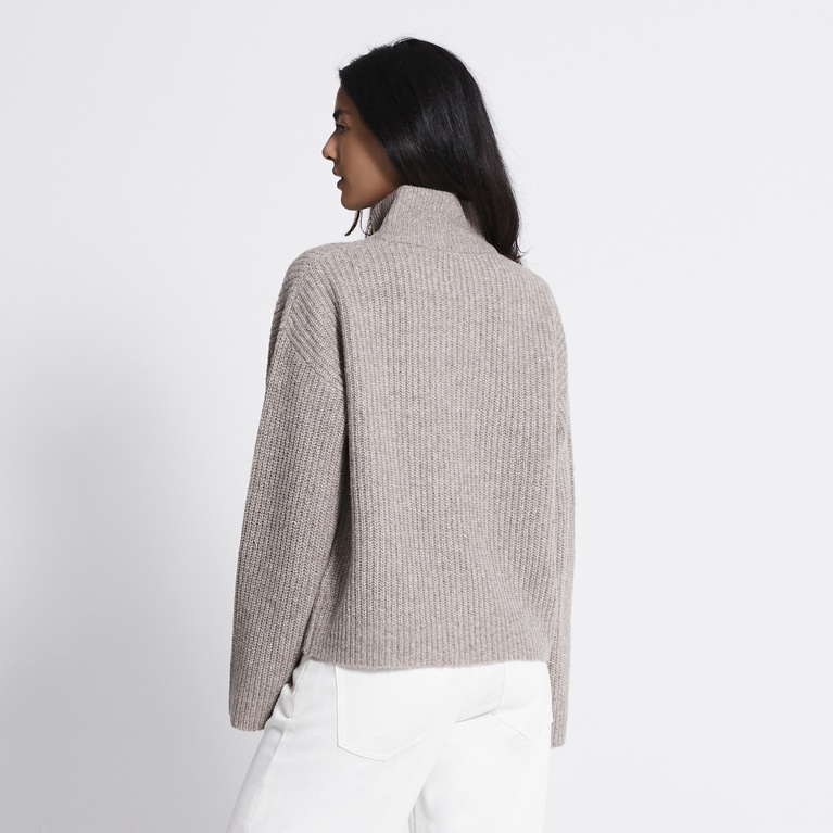 Zip knit cardigan "Zip Cardigan"